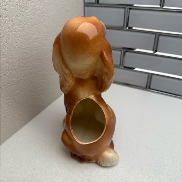 Vintage Royal Copley Cocker Spaniel Dog Planter Glazed Ceramic 1950s - Picture 5 of 15
